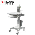 DW-310-A Mobile adjustable height stand up desk hospital medical computer workstation cart trolley